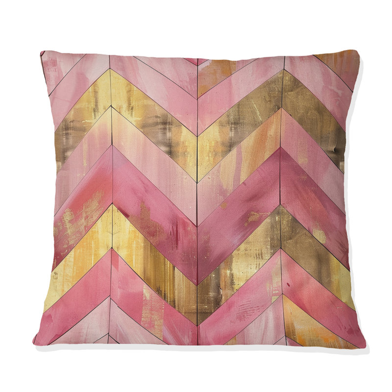 Coussin Chevron, H 16 po x l 16 po