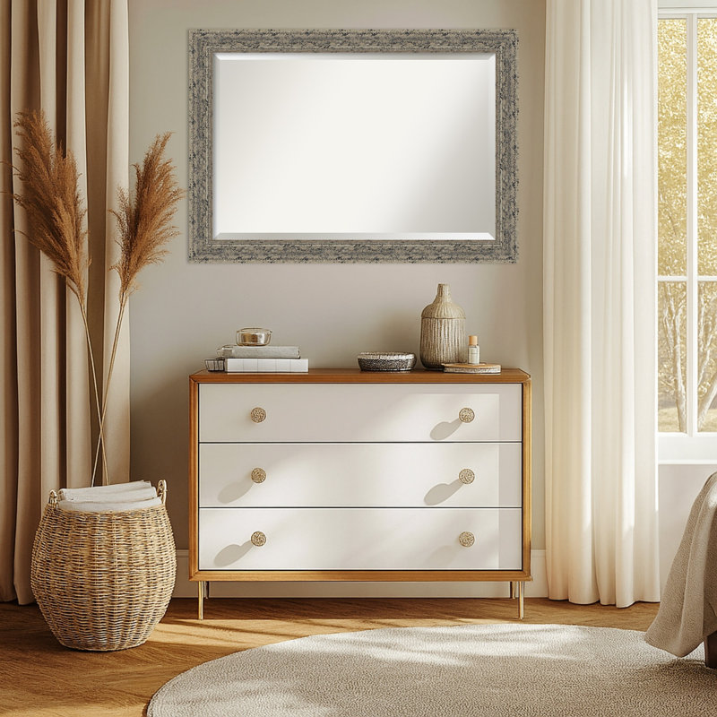 Miroir mural Attic, Argent argent, 29,5 po x 23,5 po