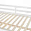 Lit mezzanine double avec bureau en U, tiroirs et tablettes de rangement
