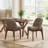  Bason Upholstered Faux Leather Dining Chairs Set of 6-116530376-118303070