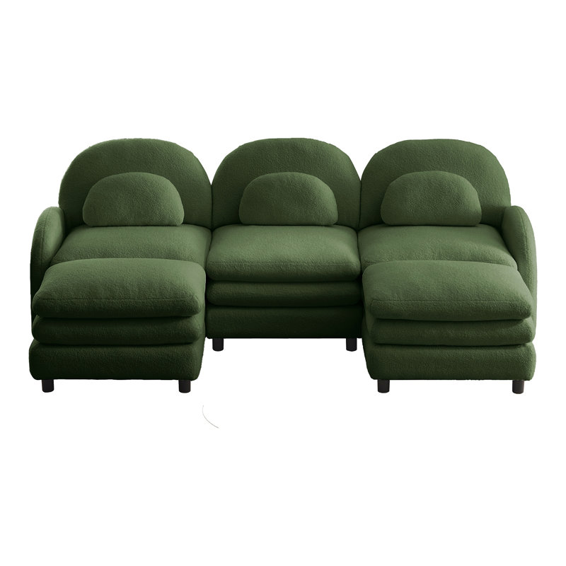 Canapé 3 places Teddy, Vert