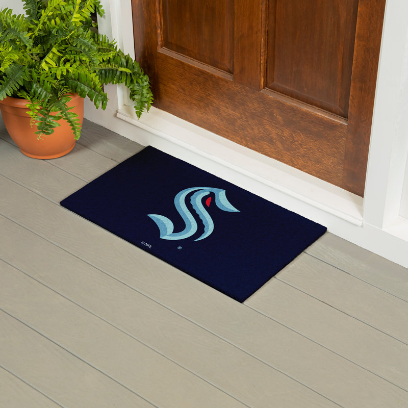 Tapis polychrome en PVC, 16 po x 28 po, Seattle Kraken