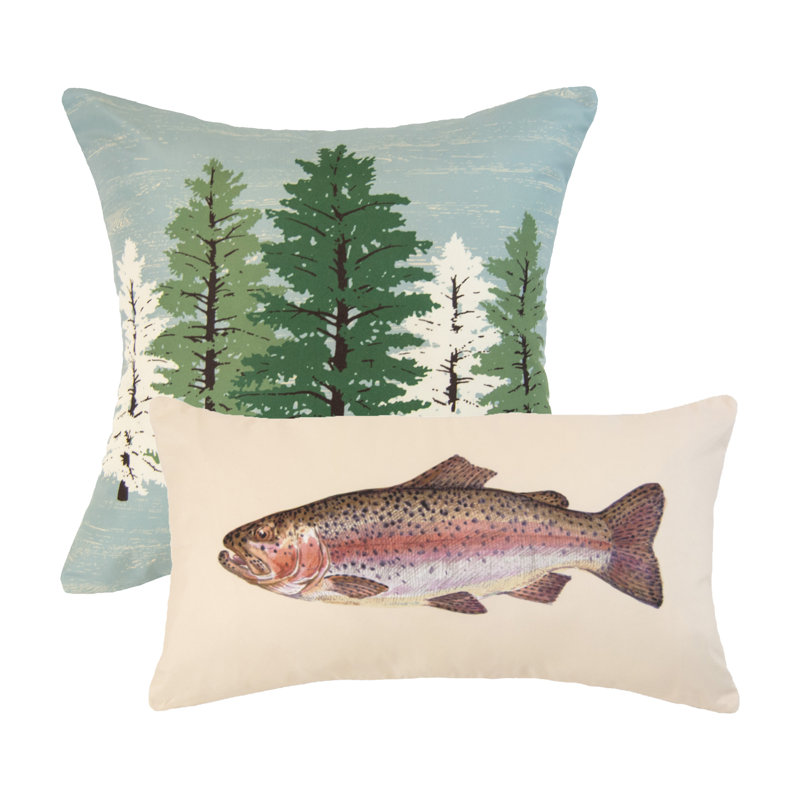 «Your Lifestyle» par Donna Sharp, ensemble de coussins rustiques 2 pièces Montana Forest