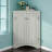 Triangle Bathroom Storage Cabinet with Adjustable Shelves, Freestanding Floor Cabinet for Home Kitchen-1172659057