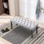 Repose-pieds capitonné en velours Heng Ming-558587302