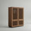 Buffet 34,84 po de couleur noyer avec 4 tablettes réglables Roanoke