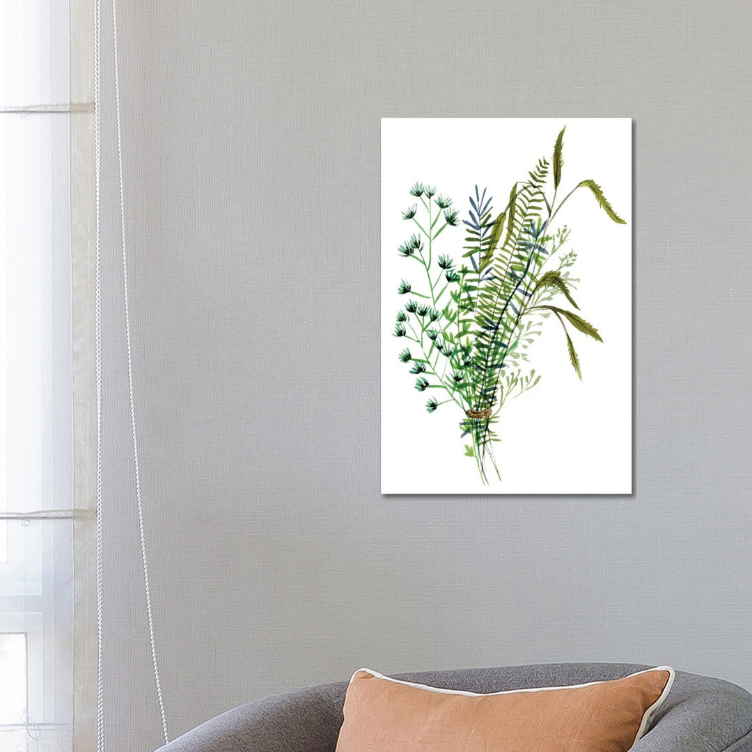 Grüner Blumenstrauß II von Melissa Wang - Giclée-Leinwand auf Leinwand