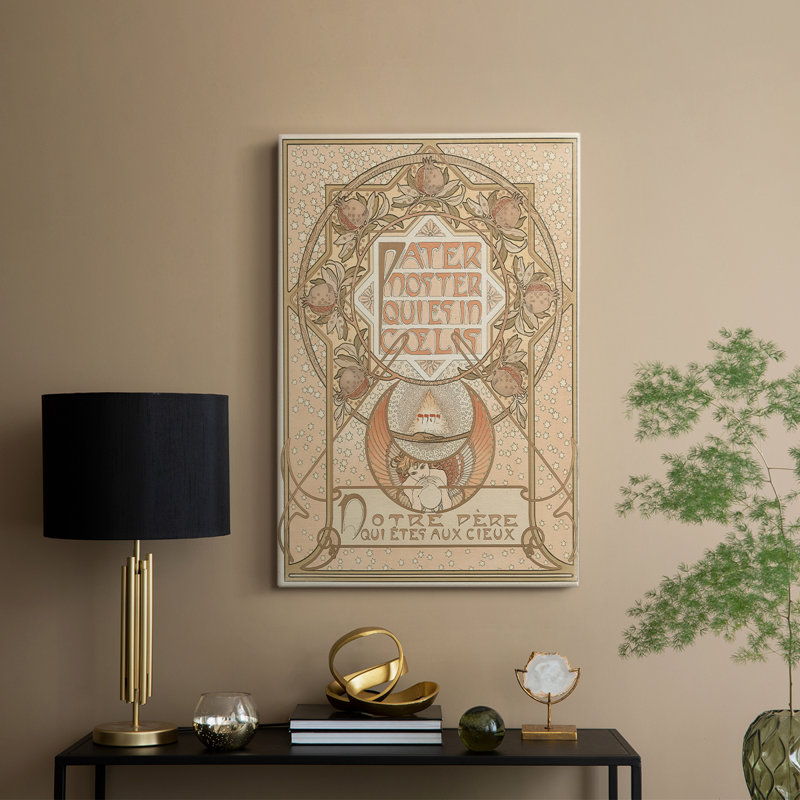 «Pater Noster», toile tendue par Alphonse Mucha, 12 x 18