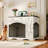 Versatile Heavy-Duty Dog Crate with Practical Drawers and Stylish Design
