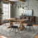 Warner Concrete Veneer Top Dining Table And Low Back Windsor Chairs Set - Stripe Concrete Veneer Top Table And 4 Finish Chairs