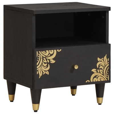 40cm W Solid Wood Bedside Table