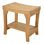 Spateak Grade-A Teak Wood Brisbane Shower Seat 18" Outdoor Patio Stool Bench
