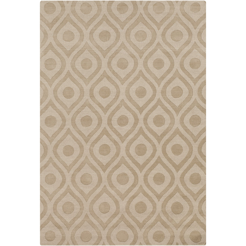 Zora Wool Geometric Indoor Rug, Rectangle 4' x 6'