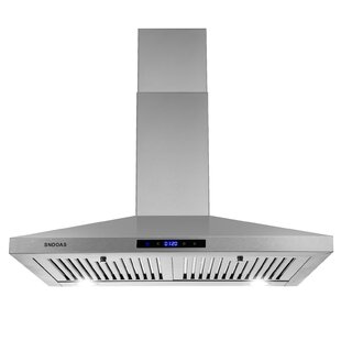 SOONYE 36 inch Stainless Steel Wall Mount Range Hood, 600 CFM  Ducted/Ductless Convertible,Kitchen Vent Hood with 3 Speed Controls,  5-Layer Aluminum