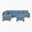 Hultgren 112" Modern & Contemporary 7-Piece Sectional Sofa - Textured Upholstery Sectional Sofa, Hidden Storage, Ottoman