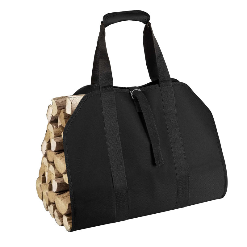 Sac fourre-tout en bois de chauffage, Noir, noir, noir, noir