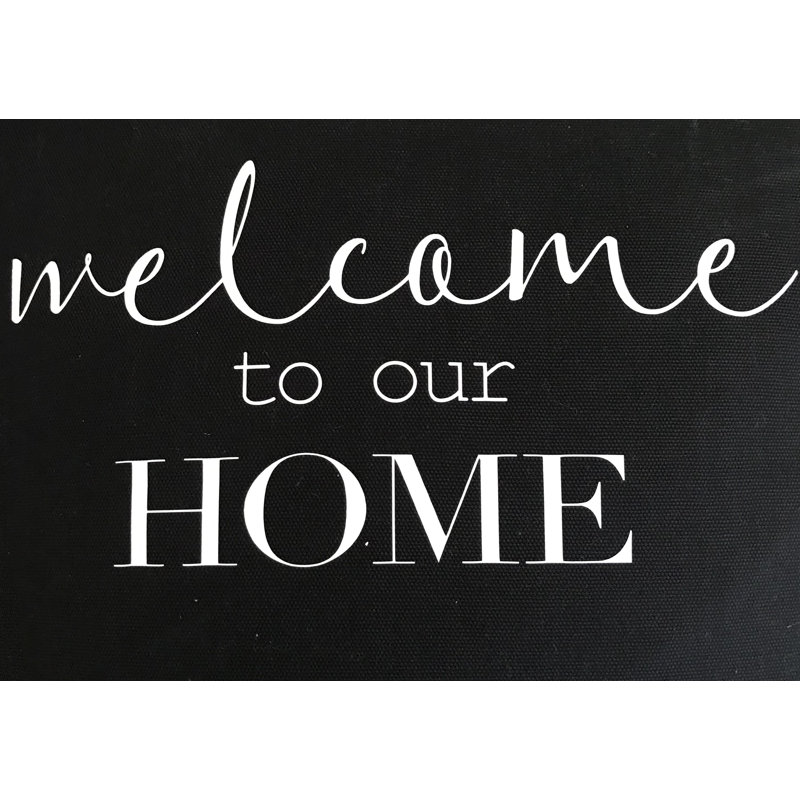Coussin en coton Andrea Welcome to Our Home