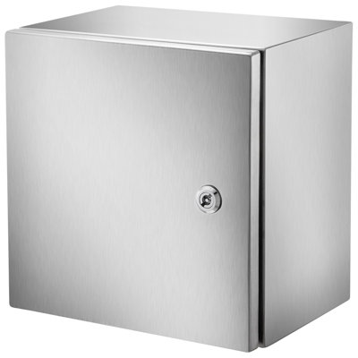 NEMA Stainless Steel Enclosure, 12 X 12 X 8/'/' NEMA 4X Steel Electrical Box, IP66 Waterproof & Dustproof, Outdoor/Indoor Electrical Junction Box, With Mounting Plate