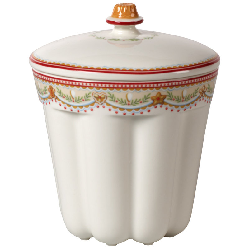 Winter Bakery Delight Biscuit Tin, 16 cm H x 13cm W x 13cm D
