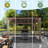 Solid Wood Grill Gazebo, Carport Gazebo with Hardtop Steel Roof 12x10Ft-109472980