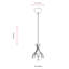 Modern Industrial Chandelier, Antiquation Finish, 31.5 x 4.7 inches | Metal Body & Glass Cap, E27 Socket (Max 6W), IP20 Rated | Perfect for Glam Living Rooms & Dining Areas, Stylish Lighting Fixture-1085200367-1085200353
