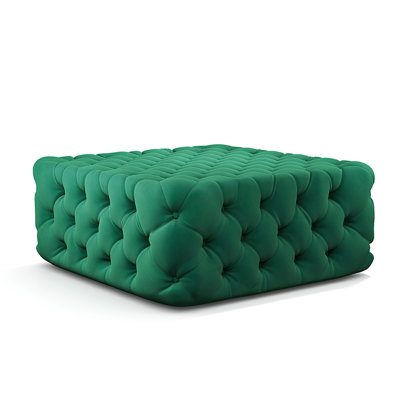Espino 92cm Wide Velvet No Pattern Cube Ottoman with Storage