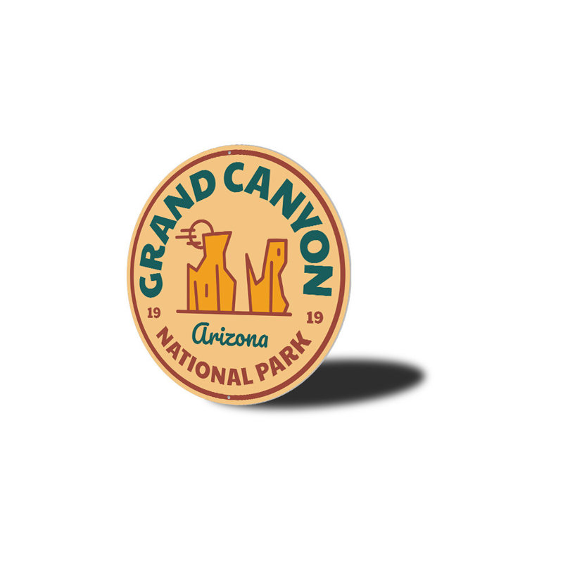 Enseignes en aluminium Grand Canyon, H 18 po x l 18 po x P 0,06 po