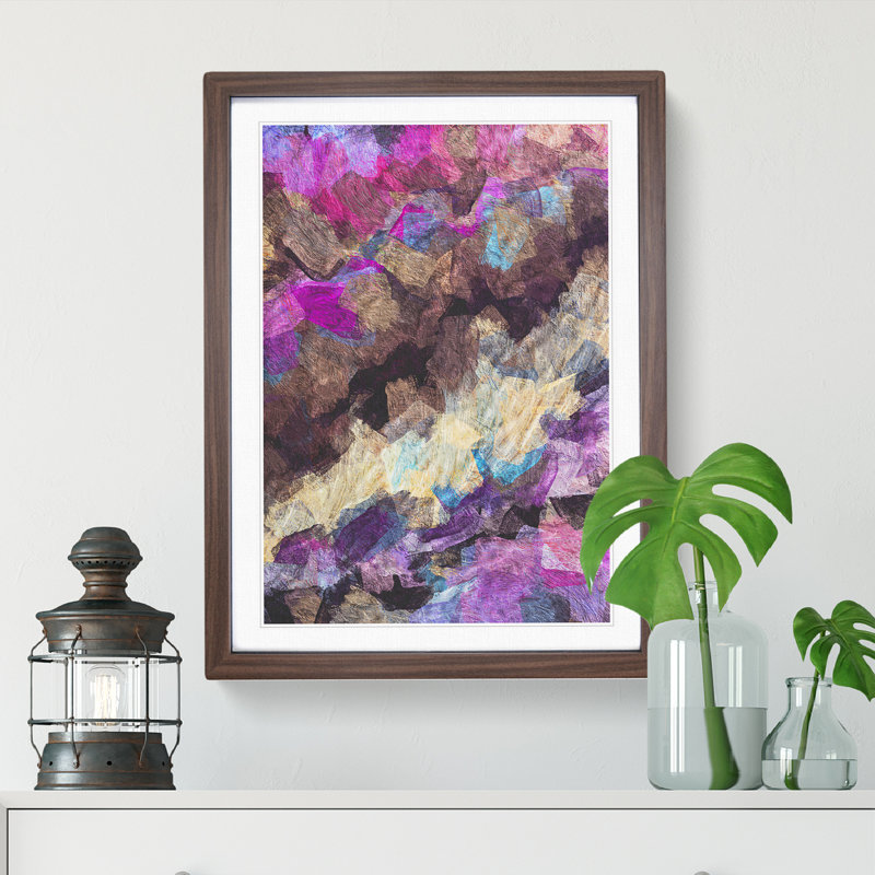 New Day in Abstract - Framed Print, Black Framed, 34cm H x 25cm W x 2cm D