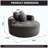 Round Convertible Sofa Bed with Memory Foam Sectional Couch, Cloud Sofa with 3 Throw Pillows, Black+gray