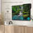 " Forest Waterfall Scene Wall Art "-256333889