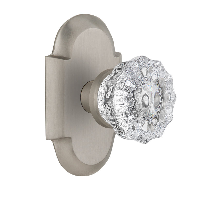 Cottage Plate with Crystal Door Knob Nostalgic Warehouse