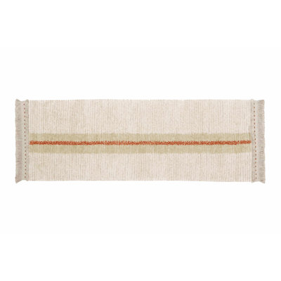 Reversible Striped Washable Area Rug