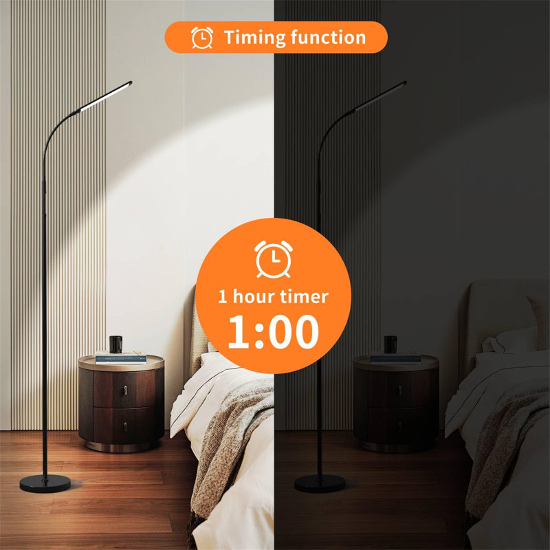195cm Matte LED Arched Floor Lamp