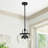 3-Light Modern Farmhouse Clear Glass Dome Pendant Light