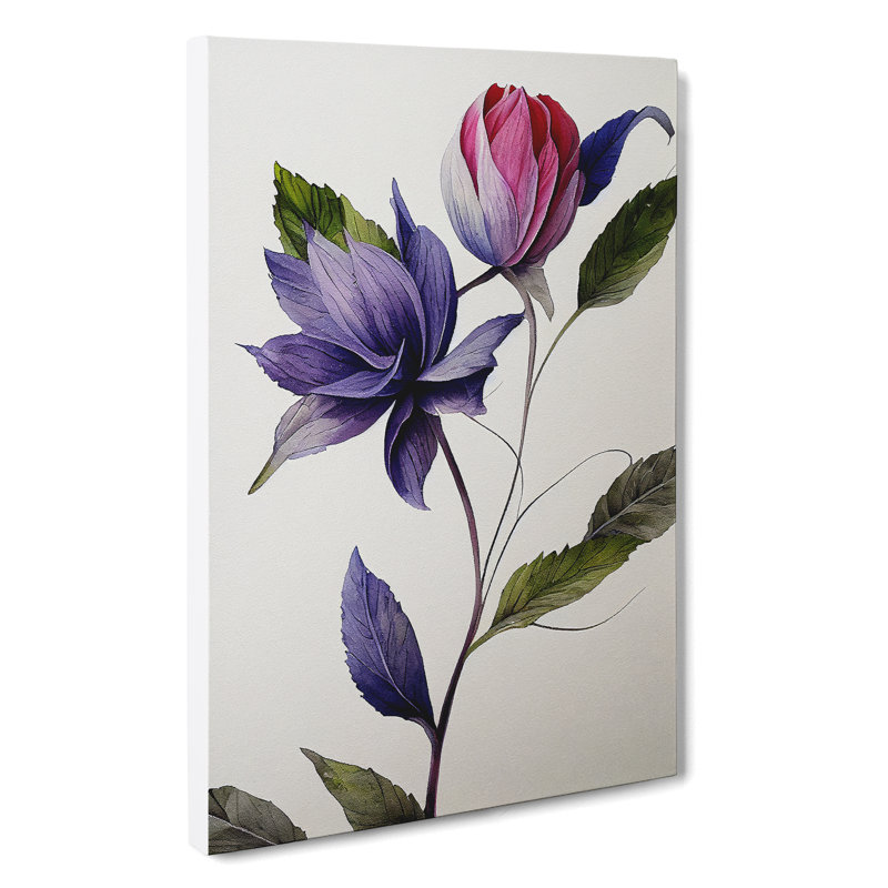 The Unique Flower - Wrapped Canvas, 76cm H x 35cm W x 3cm D