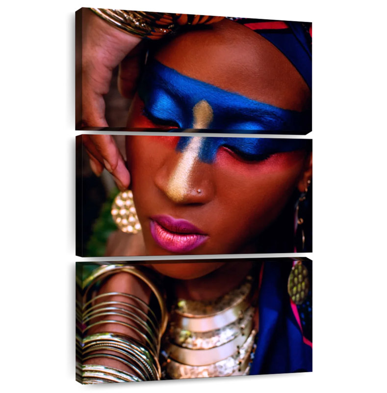 Shuttleworth African Woman Makeup, 32" H x 20" W