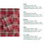 Tissu écossais, drap, flanelle 100% coton, drap-housse, lavable à la machine-118907726-118907727