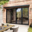 Porte de patio pliante en aluminium noir 120 po x 80 po (3 + 1) avec 𝗥𝗲𝘁𝗿𝗮𝗰𝘁𝗮𝗯𝗹𝗲 𝗦𝗰𝗿𝗲𝗲𝗻-124572914-124572915