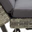 Garden Bench with Cushions 176 cm Poly Rattan Dining Seat-1806067613-1806067614