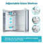 Mirrored Bathroom Cabinets with Mirror and 3 Adjustable Shelves