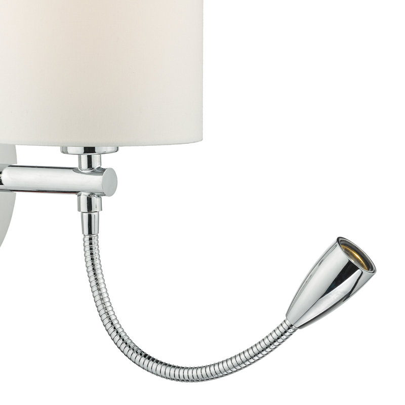 Wolcott LED Swing Arm Sconce, Polished Chrome