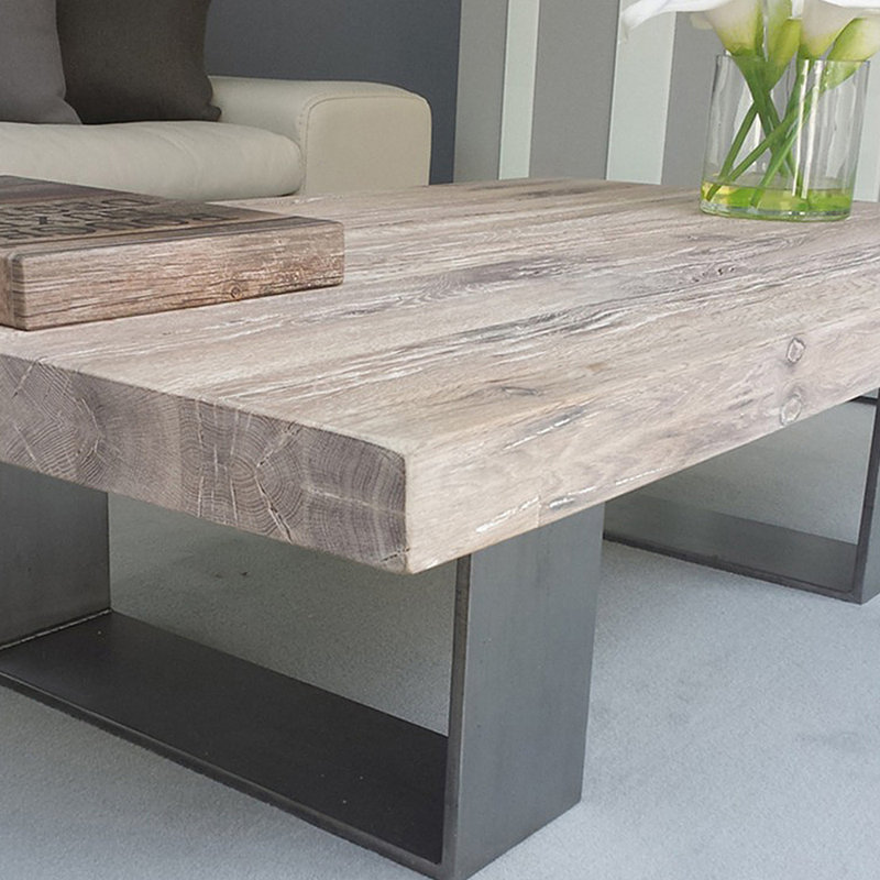 Table basse de style champêtre américain, H 17,7 po x L 47,2 po x l 23,6 po