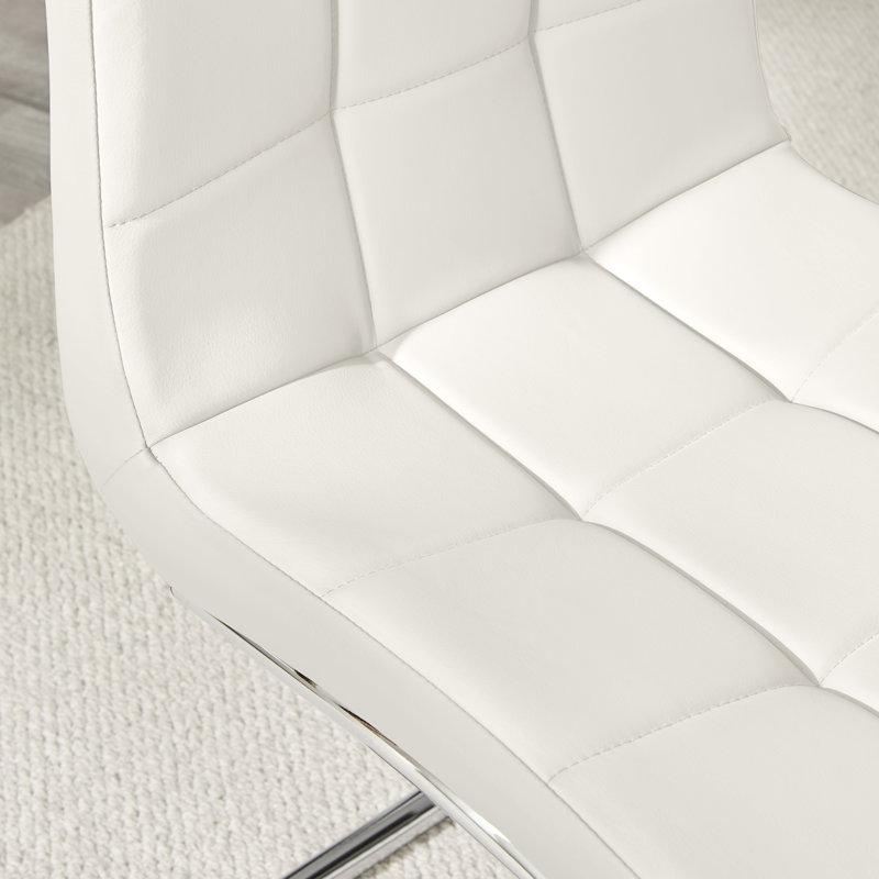 Chaises de salle à manger Eubanks, Blanc