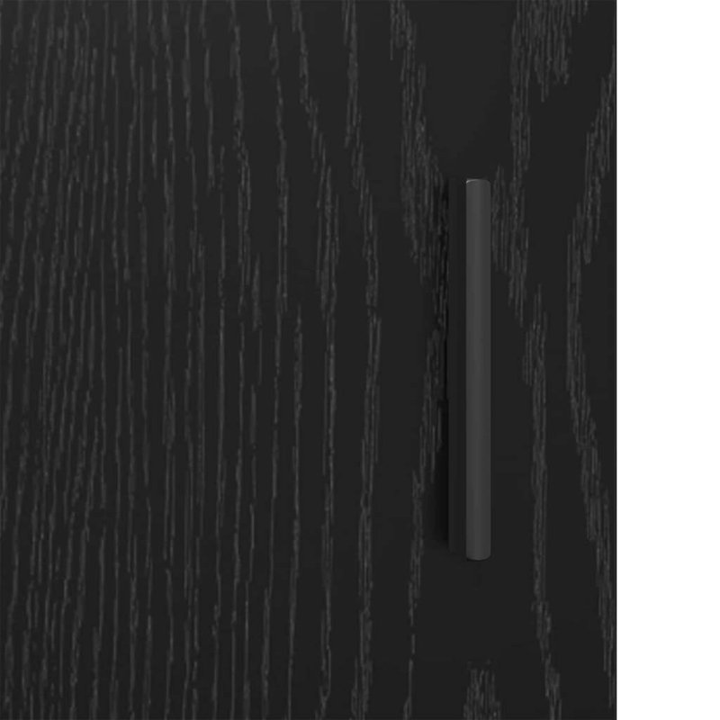 Bathroom Cabinet 35 X 37.5 X 188.5 Cm Engineered Wood, Black