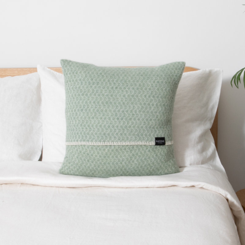 Square Cushion, Green