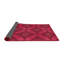 Tapis de zone rouge/brun à motifs-977500344