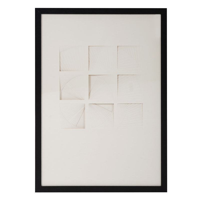 Dimensional Paper Squares - Shadowbox, impression