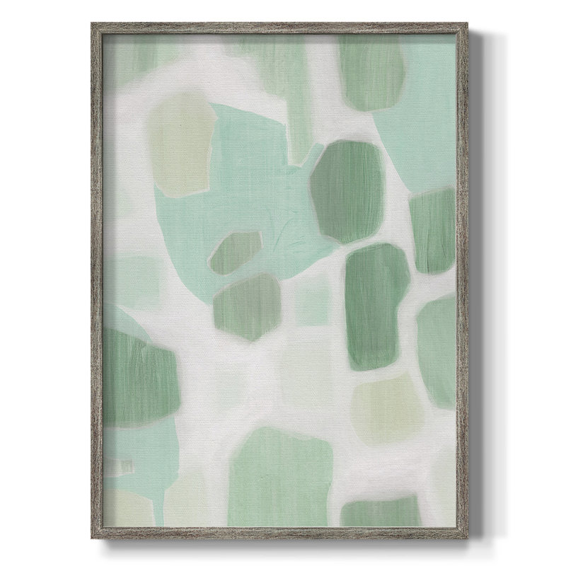 River Shapes II Framed Print - Solid Wood, 15" H x 12" W