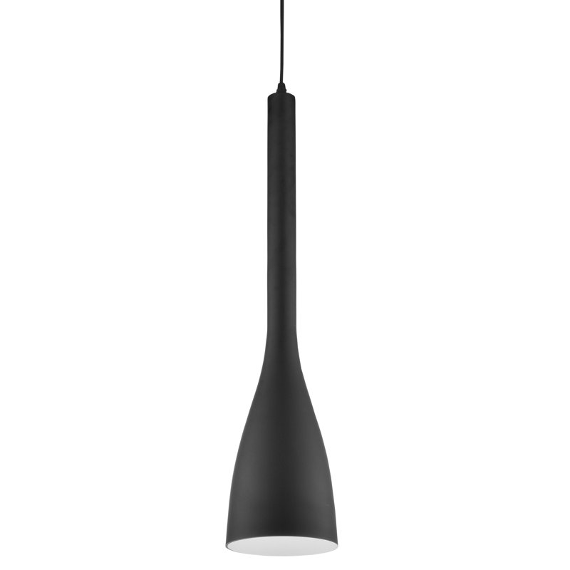 Luminaire suspendu géométrique 1 lumières Fenton, H 17,5 po x l 4,5 po x P 4,5 po, Noir
