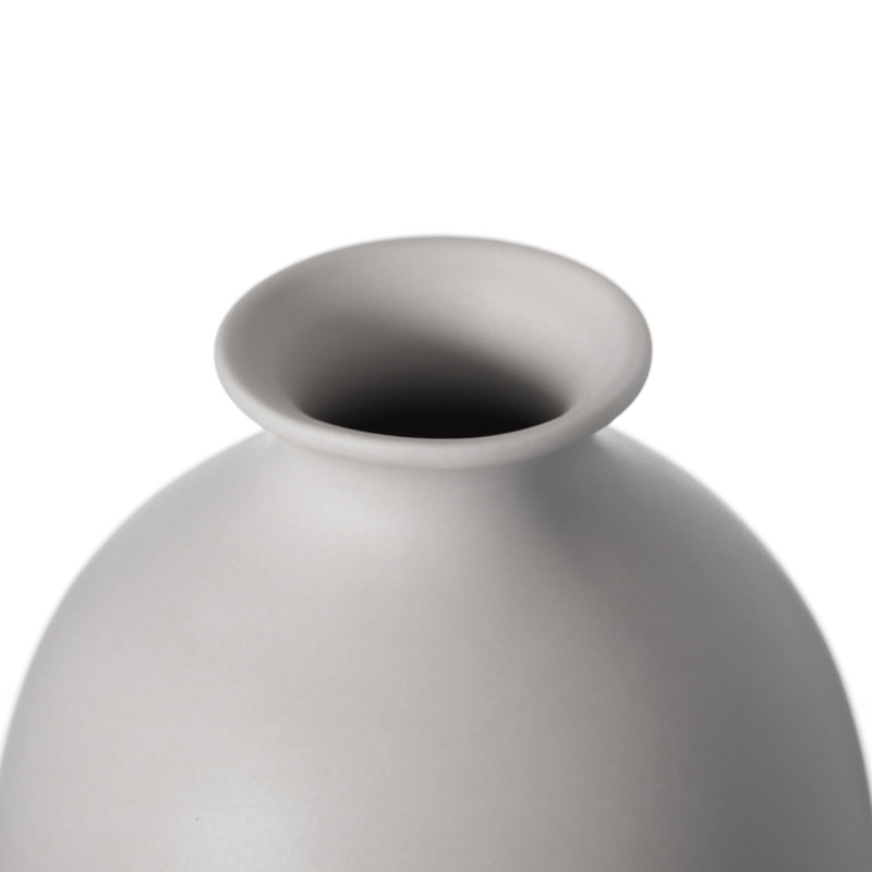Vase de table en céramique Steriana, Blanc, H 4 po x l 4,5 po x P 4,5 po